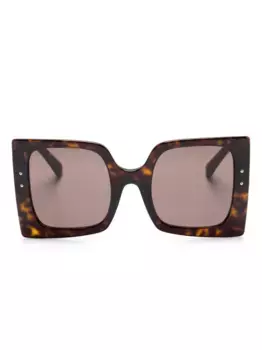 Солнцезащитные очки в большой оправе Dolce & Gabbana Eyewear, коричневый