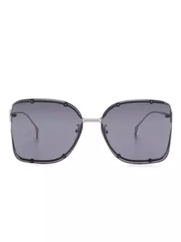 Солнцезащитные очки в большой оправе Gucci Eyewear, серый