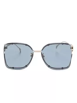 Солнцезащитные очки в большой оправе Gucci Eyewear, золотой