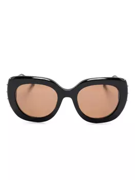 Солнцезащитные очки в большой оправе Matsuda, черный