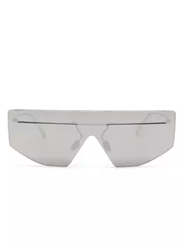 Солнцезащитные очки в большой оправе Prada Eyewear, серый