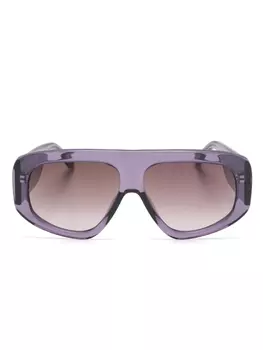 Солнцезащитные очки в большой оправе The Attico, фиолетовый