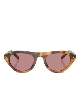 Солнцезащитные очки в черепаховой оправе «кошачий глаз» Prada Eyewear, коричневый