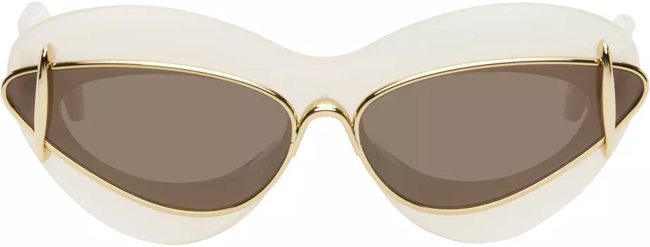 Солнцезащитные очки в двойной оправе Off-White Cateye LOEWE