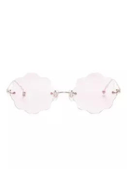 Солнцезащитные очки в форме цветов Megane and Me, золотой