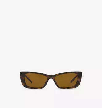 Солнцезащитные очки в форме кошки Gg1681S из ацетата Gucci, коричневый