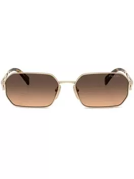 Солнцезащитные очки в форме прямоугольника с градиентом Prada Eyewear, золотой