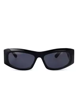 Солнцезащитные очки в геометрической оправе Balenciaga Eyewear, синий