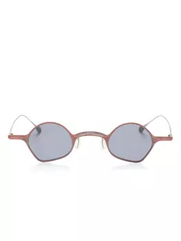 Солнцезащитные очки в геометрической оправе Rigards, серый