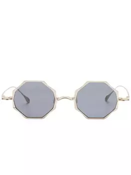 Солнцезащитные очки в геометрической оправе Rigards, золотой