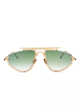 Солнцезащитные очки в геометрической оправе Vysen Eyewear, золотой