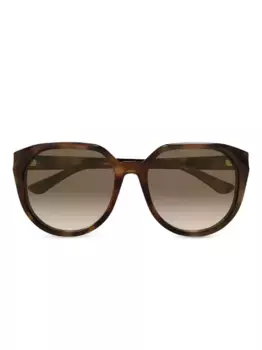 Солнцезащитные очки в геометричной оправе Chlo Eyewear, коричневый