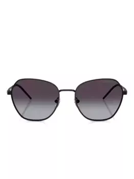 Солнцезащитные очки в геометричной оправе EMPORIO ARMANI, черный