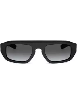 Солнцезащитные очки в геометричной оправе Ferrari, черный