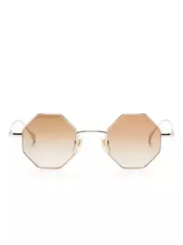 Солнцезащитные очки в геометричной оправе Gucci Eyewear, золотой