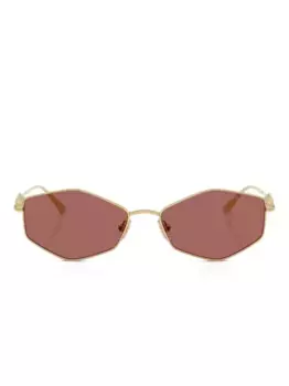 Солнцезащитные очки в геометричной оправе JIMMY CHOO, золотой