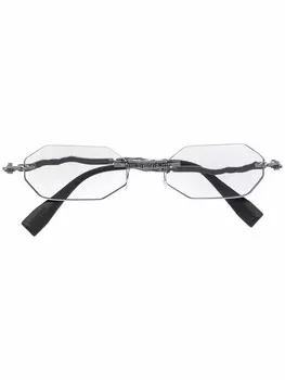 Солнцезащитные очки в геометричной оправе Kuboraum, серый