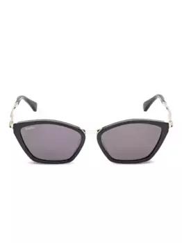 Солнцезащитные очки в геометричной оправе Max Mara Eyewear, золотой