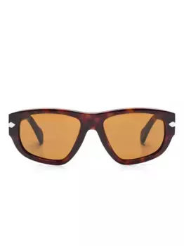 Солнцезащитные очки в геометричной оправе Persol, коричневый