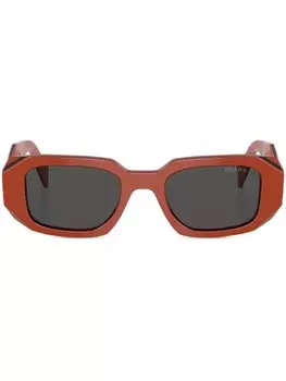 Солнцезащитные очки в геометричной оправе Prada Eyewear, оранжевый