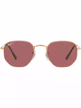 Солнцезащитные очки в геометричной оправе Ray-Ban, золотой