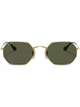 Солнцезащитные очки в геометричной оправе Ray-Ban, золотой