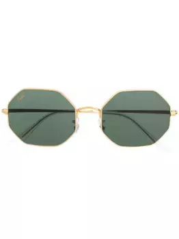 Солнцезащитные очки в геометричной оправе Ray-Ban, золотой
