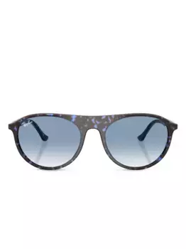 Солнцезащитные очки в геометричной оправе Ray-Ban, коричневый