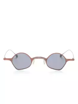 Солнцезащитные очки в геометричной оправе Rigards, серый