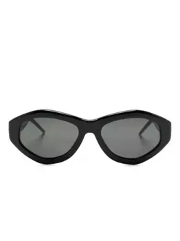 Солнцезащитные очки в геометричной оправе с логотипом CASABLANCA, черный