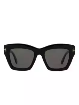 Солнцезащитные очки в геометричной оправе TOM FORD, черный