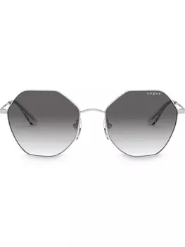 Солнцезащитные очки в геометричной оправе Vogue Eyewear, серебристый