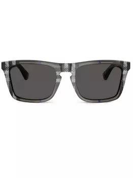 Солнцезащитные очки в клетку Vintage Check Burberry Eyewear, серый