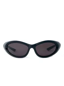 Солнцезащитные очки в круглой оправе Balenciaga Eyewear, черный