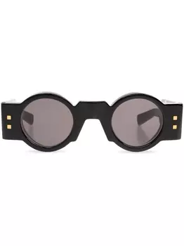 Солнцезащитные очки в круглой оправе Balmain Eyewear, черный