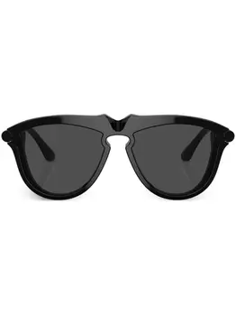 Солнцезащитные очки в круглой оправе Burberry Eyewear, черный
