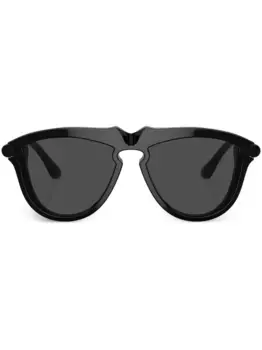 Солнцезащитные очки в круглой оправе Burberry Eyewear, черный