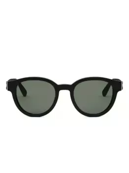 Солнцезащитные очки в круглой оправе Bvlgari, черный