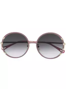 Солнцезащитные очки в круглой оправе Chlo Eyewear, розовый
