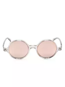 Солнцезащитные очки в круглой оправе EMPORIO ARMANI, коричневый