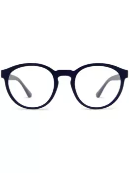 Солнцезащитные очки в круглой оправе EMPORIO ARMANI, синий