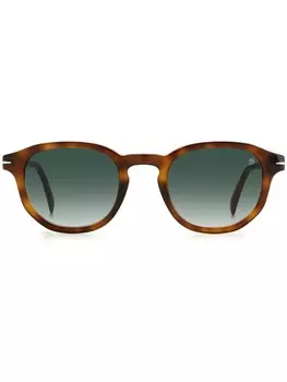 Солнцезащитные очки в круглой оправе Eyewear by David Beckham, коричневый