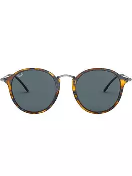 Солнцезащитные очки в круглой оправе 'Fleck' Ray-Ban, синий