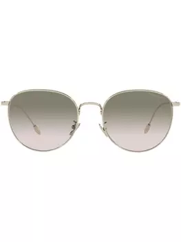 Солнцезащитные очки в круглой оправе Giorgio Armani, золотистый