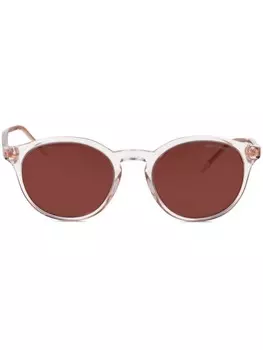 Солнцезащитные очки в круглой оправе Giorgio Armani, розовый