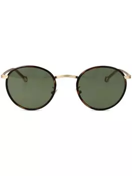 Солнцезащитные очки в круглой оправе Giorgio Armani, золотой