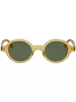 Солнцезащитные очки в круглой оправе Giorgio Armani, желтый