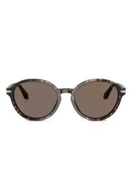 Солнцезащитные очки в круглой оправе GIORGIO ARMANI, коричневый