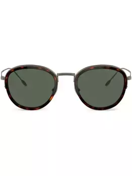 Солнцезащитные очки в круглой оправе GIORGIO ARMANI, коричневый
