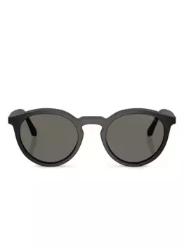 Солнцезащитные очки в круглой оправе GIORGIO ARMANI, черный